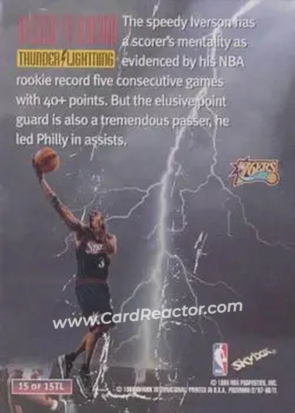 Back of Allen Iverson