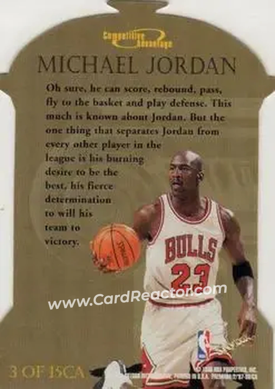 Back of Michael Jordan
