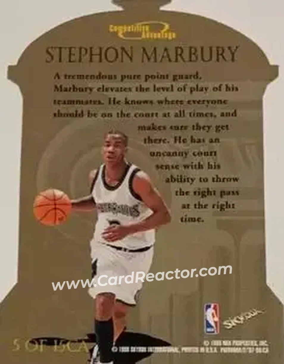 Back of Stephon Marbury
