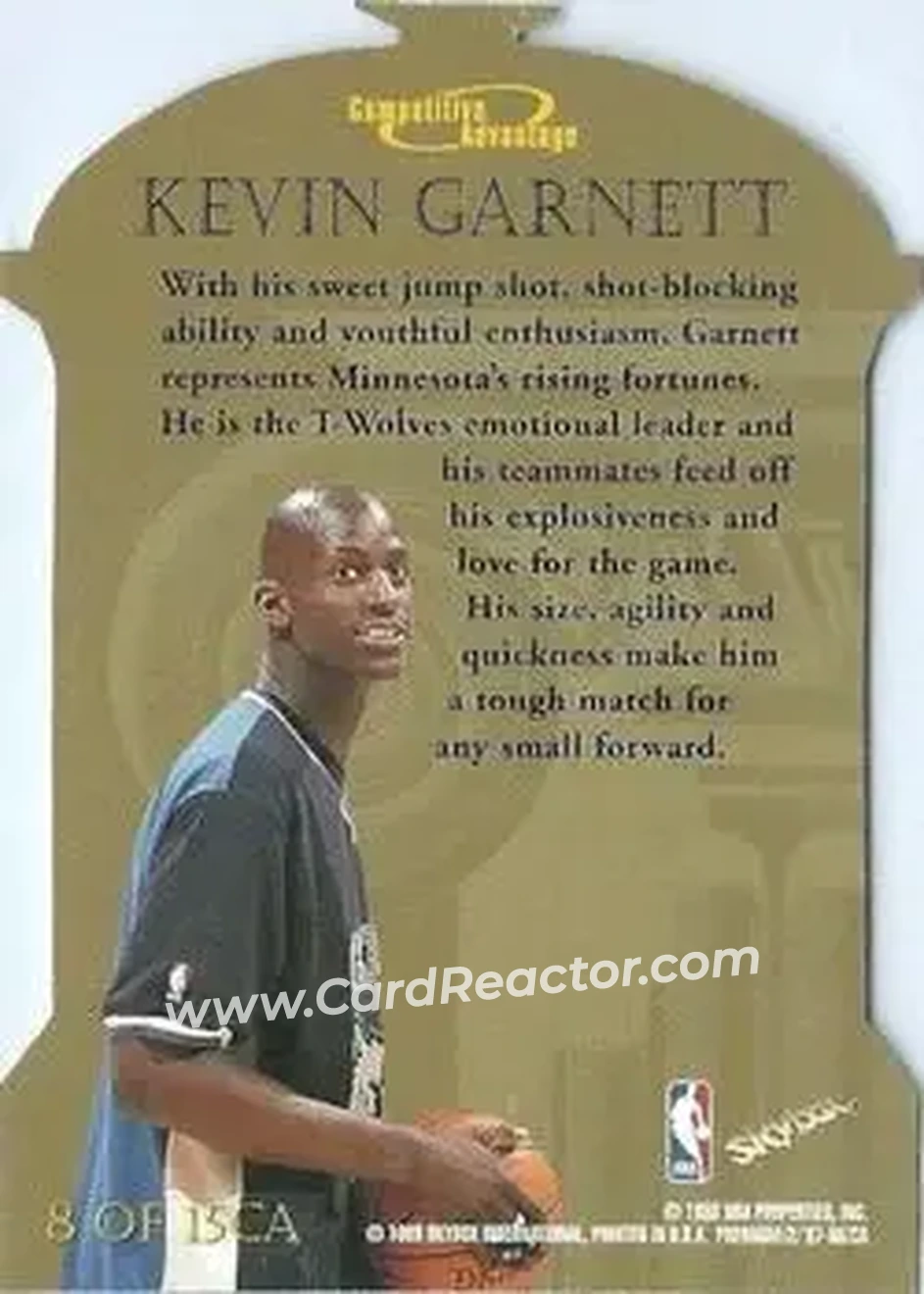 Back of Kevin Garnett
