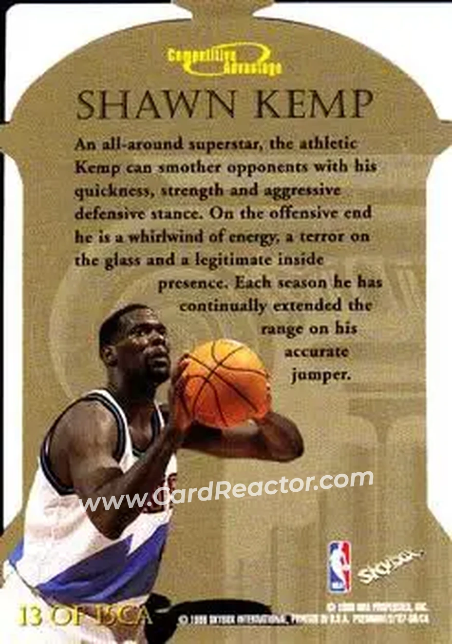 Back of Shawn Kemp