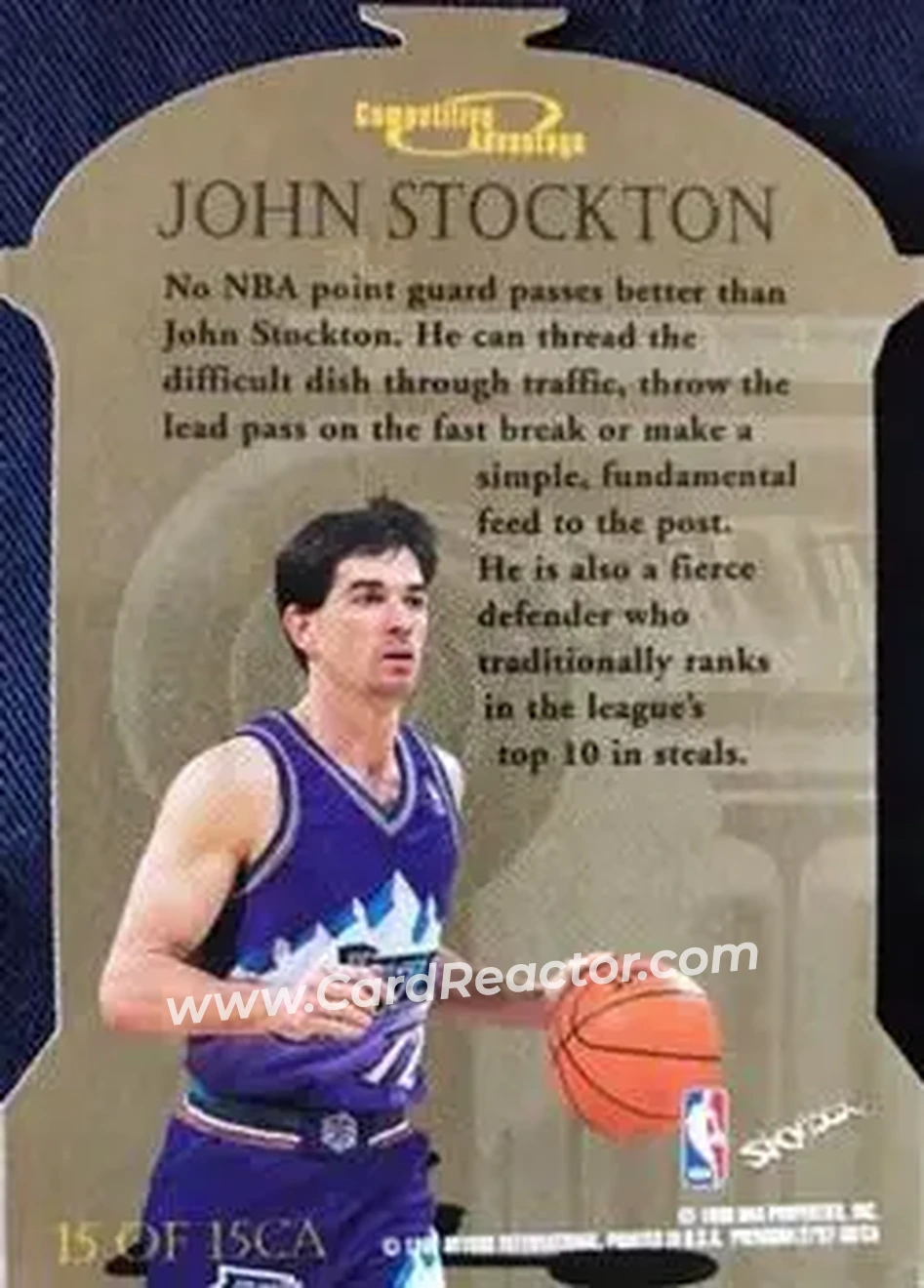 Back of John Stockton