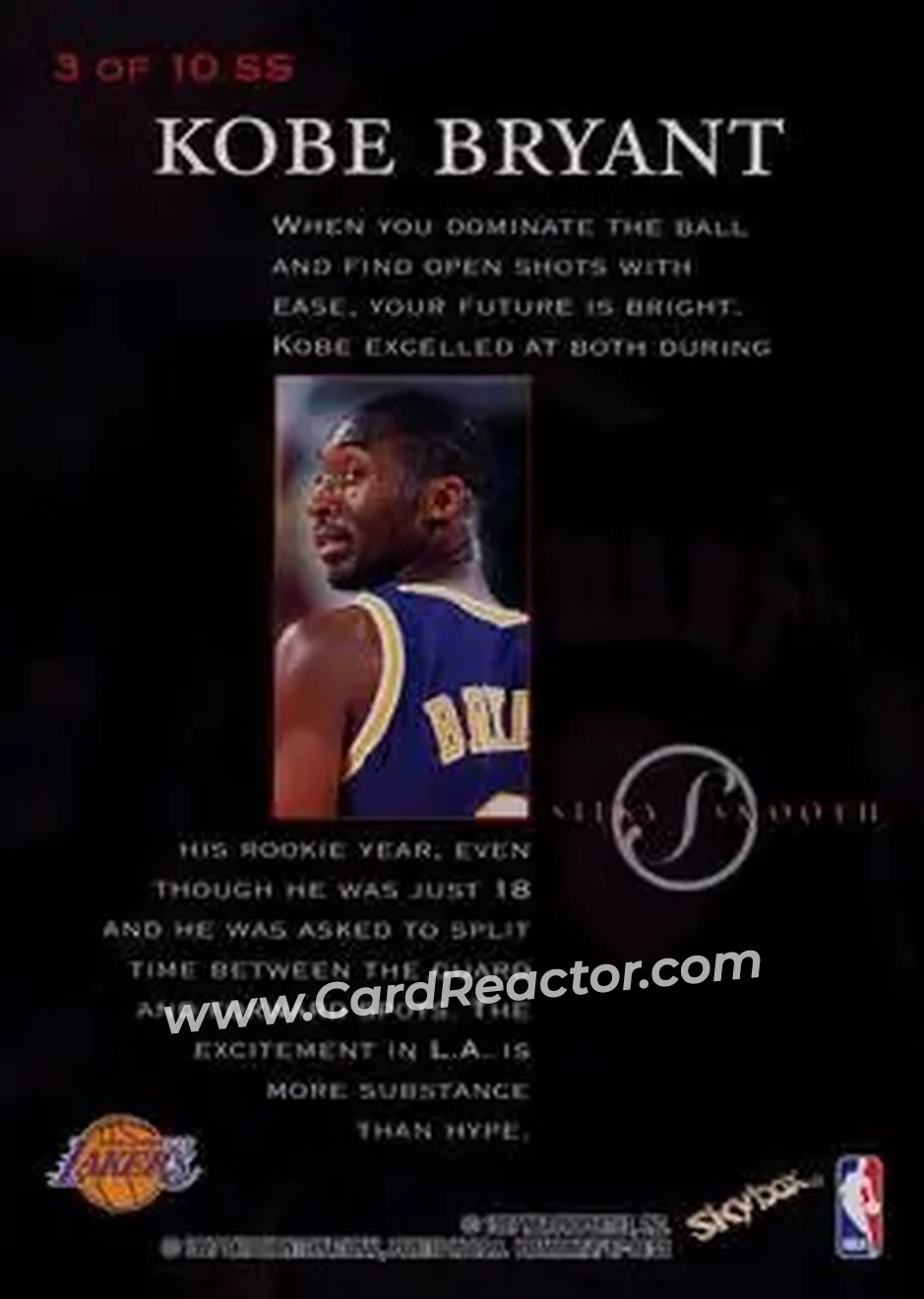 Back of Kobe Bryant
