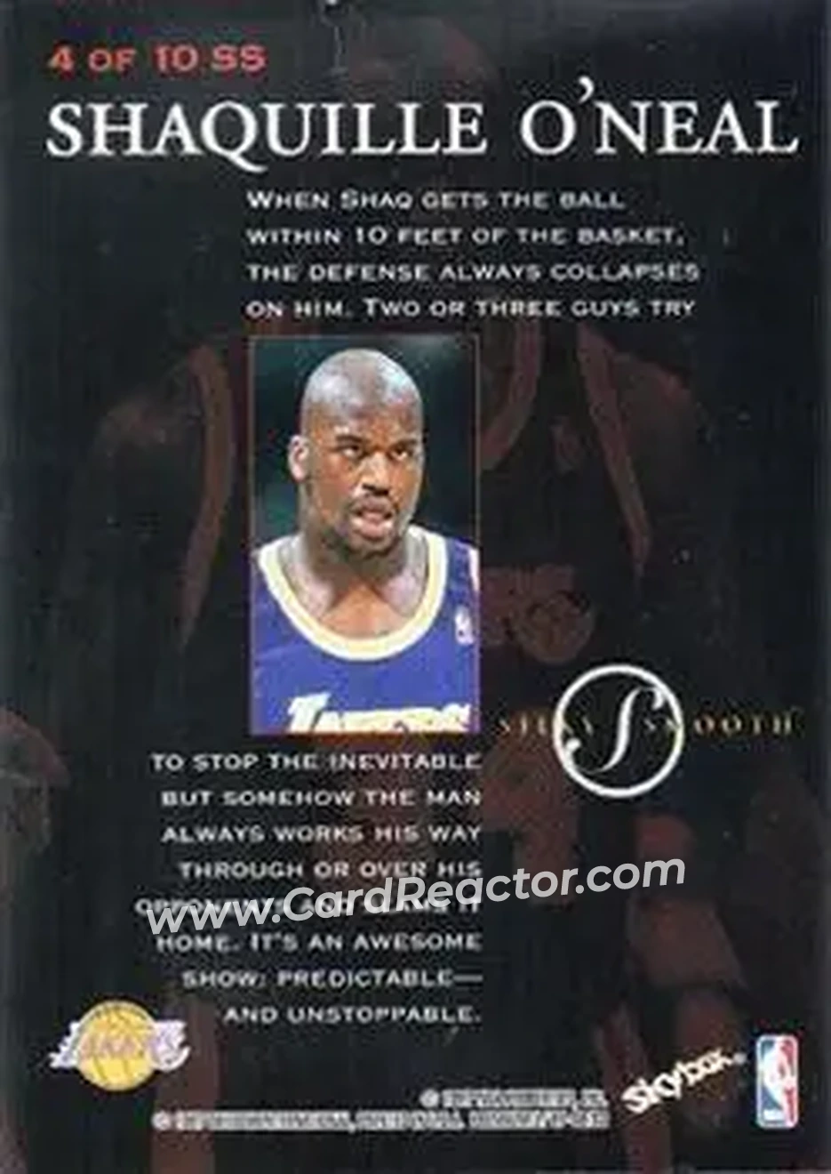 Back of Shaquille O'Neal