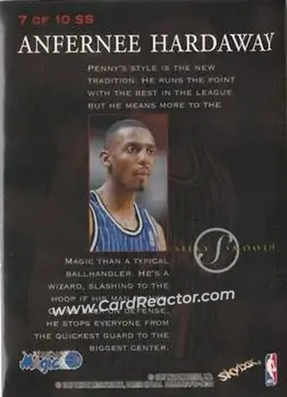 Back of Anfernee Hardaway