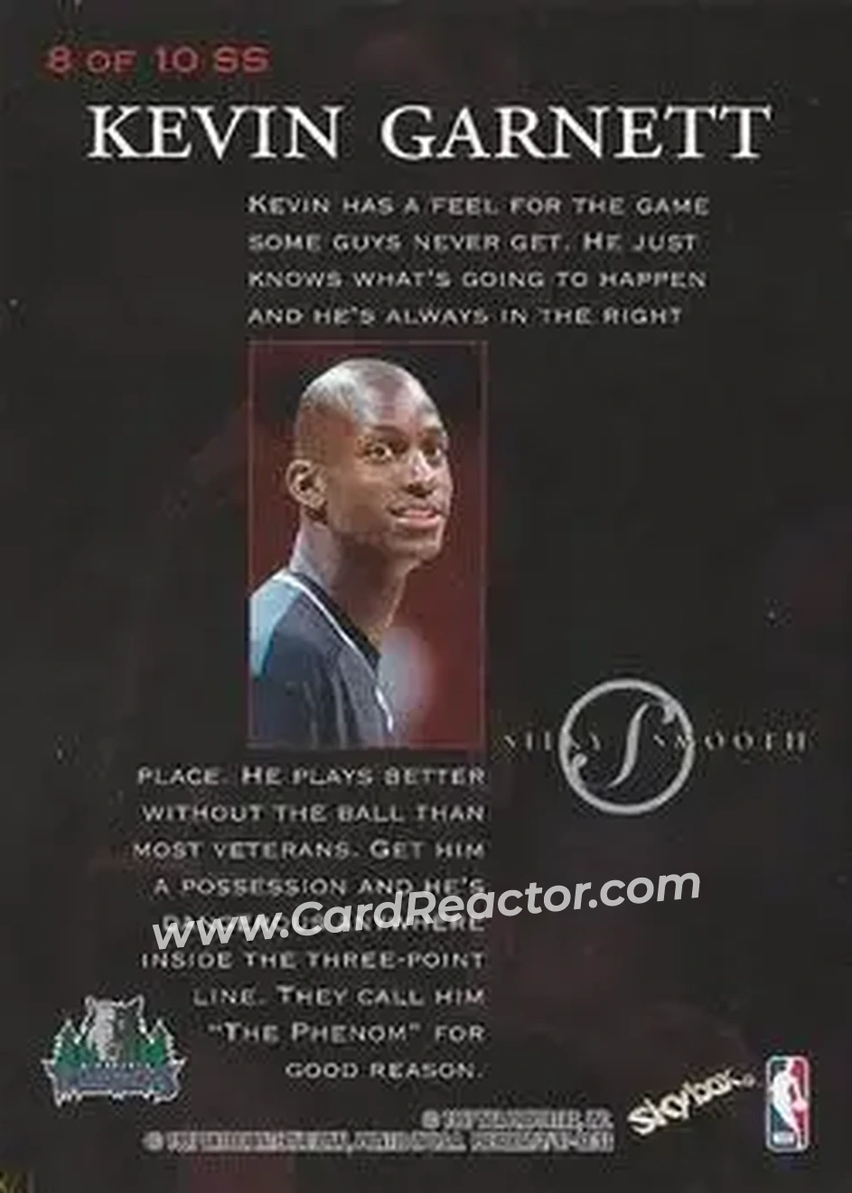 Back of Kevin Garnett