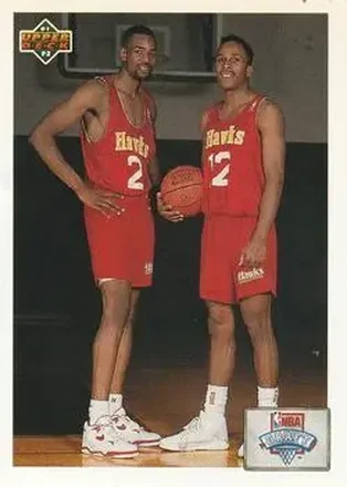 1991-92 Upper Deck #1 - NBA Draft Checklist (Stacey Augmon - Rodney Monroe) DPK, CL, VAR - Atlanta Hawks - Atlanta Hawks