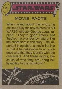 1977 Topps Star Wars #28 - Kenobi - Back