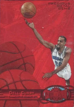 1997-98 Metal Universe - Precious Metal Gems Red #2 PMG - Dell Curry - Charlotte Hornets