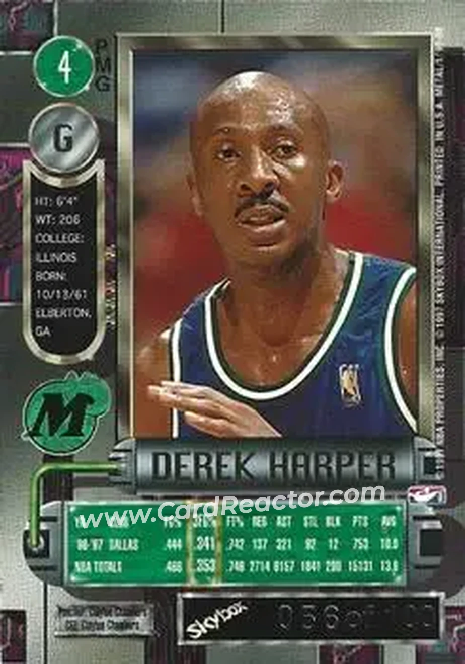 Back of Derek Harper