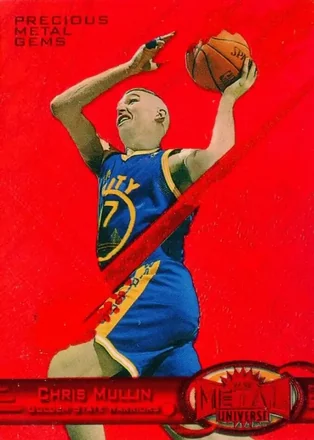 1997-98 Metal Universe - Precious Metal Gems Red #9 PMG - Chris Mullin - Golden State Warriors