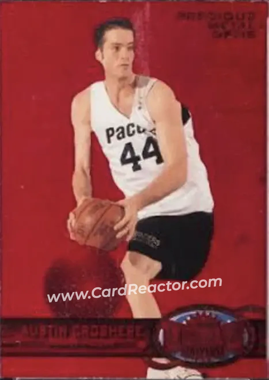 1997-98 Metal Universe - Precious Metal Gems Red #12 PMG - Austin Croshere - Indiana Pacers - Front 1997-98 Metal Universe - Precious Metal Gems Red #12 PMG - Austin Croshere - Indiana Pacers - Front