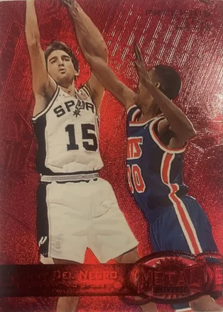 1997-98 Metal Universe - Precious Metal Gems Red #13 PMG - Vinny Del Negro - San Antonio Spurs
