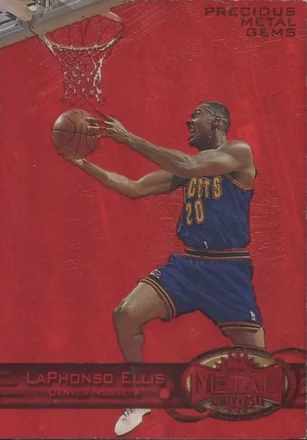 1997-98 Metal Universe - Precious Metal Gems Red #17 PMG - LaPhonso Ellis - Denver Nuggets