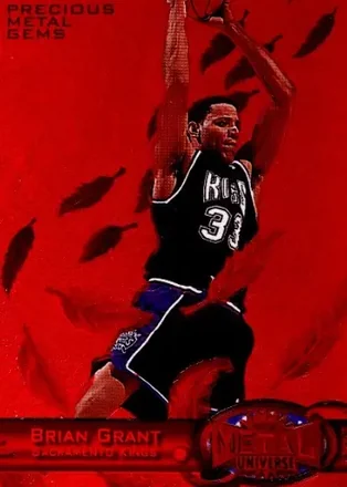 1997-98 Metal Universe - Precious Metal Gems Red #19 PMG - Brian Grant - Sacramento Kings