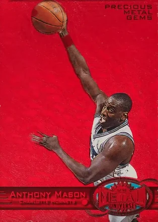 1997-98 Metal Universe - Precious Metal Gems Red #21 PMG - Anthony Mason - New York Knicks