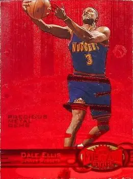 1997-98 Metal Universe - Precious Metal Gems Red #24 PMG - Dale Ellis - Denver Nuggets - Front 1997-98 Metal Universe - Precious Metal Gems Red #24 PMG - Dale Ellis - Denver Nuggets - Front