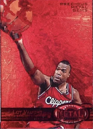1997-98 Metal Universe - Precious Metal Gems Red #29 PMG - Loy Vaught - Los Angeles Clippers