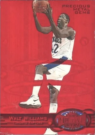 1997-98 Metal Universe - Precious Metal Gems Red #30 PMG - Walt Williams - Toronto Raptors