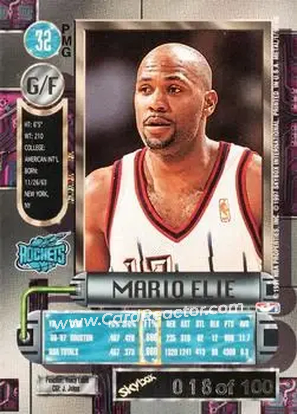 Back of Mario Elie