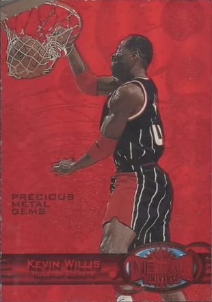 1997-98 Metal Universe - Precious Metal Gems Red #39 PMG - Kevin Willis - Houston Rockets 1997-98 Metal Universe - Precious Metal Gems Red #39 PMG - Kevin Willis - Houston Rockets