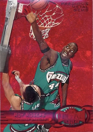 1997-98 Metal Universe - Precious Metal Gems Red #46 PMG - Roy Rogers - Vancouver Grizzlies