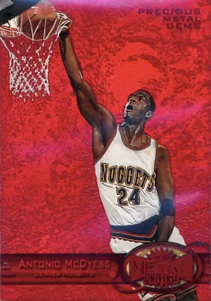 1997-98 Metal Universe - Precious Metal Gems Red #49 PMG - Antonio McDyess - Denver Nuggets