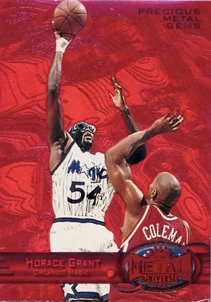 1997-98 Metal Universe - Precious Metal Gems Red #57 PMG - Horace Grant - Orlando Magic
