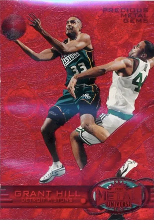 1997-98 Metal Universe - Precious Metal Gems Red #64 PMG - Grant Hill - Detroit Pistons