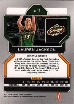 Back of Lauren Jackson