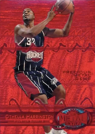 1997-98 Metal Universe - Precious Metal Gems Red #69 PMG - Othella Harrington - Houston Rockets