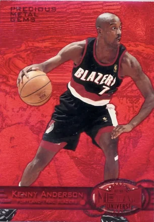 1997-98 Metal Universe - Precious Metal Gems Red #74 PMG - Kenny Anderson - New Jersey Nets