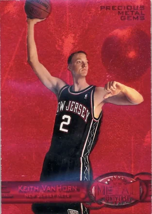 1997-98 Metal Universe - Precious Metal Gems Red #80 PMG - Keith Van Horn - New Jersey Nets 1997-98 Metal Universe - Precious Metal Gems Red #80 PMG - Keith Van Horn - New Jersey Nets
