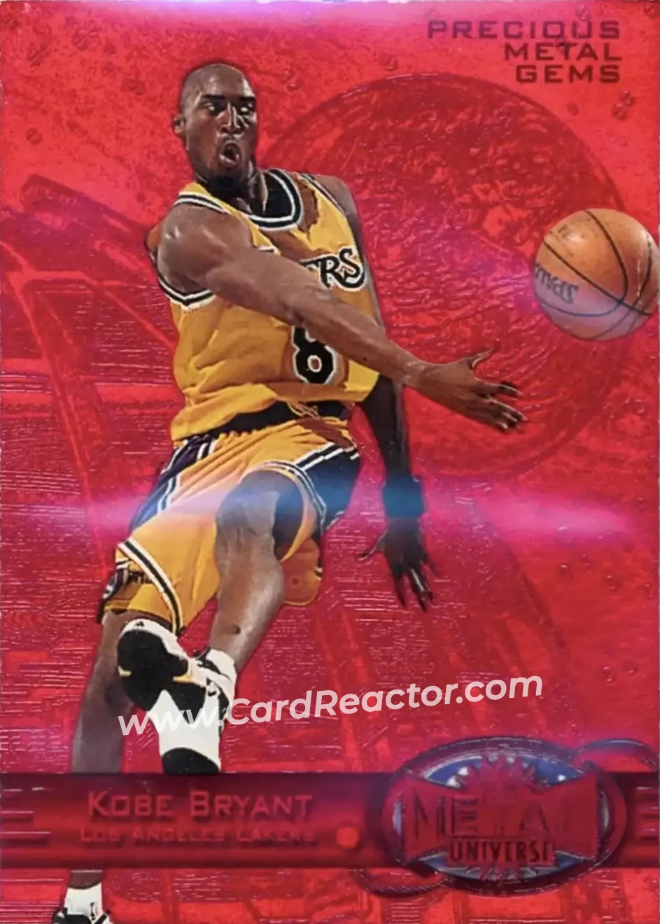 1997-98 Metal Universe - Precious Metal Gems Red #81 PMG - Kobe Bryant - Los Angeles Lakers - Front