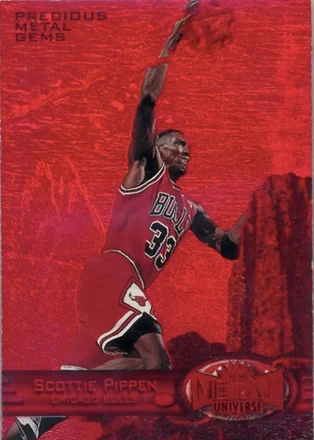 1997-98 Metal Universe - Precious Metal Gems Red #83 PMG - Scottie Pippen - Chicago Bulls