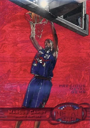 1997-98 Metal Universe - Precious Metal Gems Red #84 PMG - Marcus Camby - New York Knicks