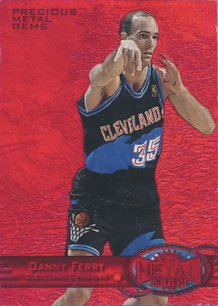 1997-98 Metal Universe - Precious Metal Gems Red #85 PMG - Danny Ferry - Cleveland Cavaliers 1997-98 Metal Universe - Precious Metal Gems Red #85 PMG - Danny Ferry - Cleveland Cavaliers