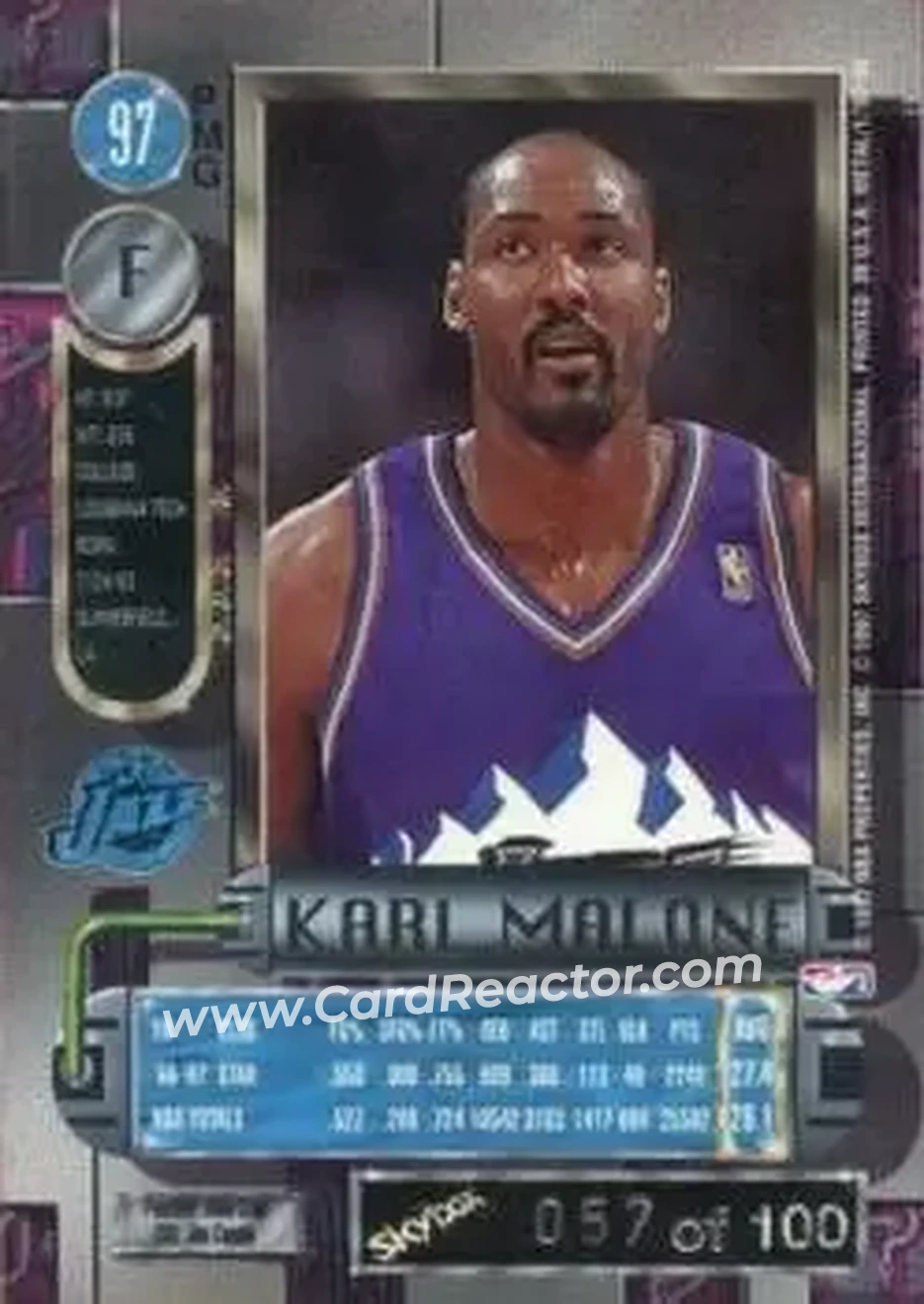 Back of Karl Malone