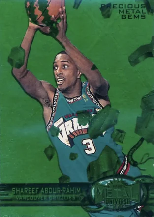 1997-98 Metal Universe - Precious Metal Gems Emerald #31 PMG - Shareef Abdur-Rahim - Vancouver Grizzlies
