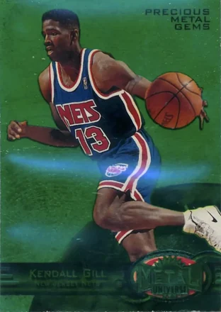 1997-98 Metal Universe - Precious Metal Gems Emerald #40 PMG - Kendall Gill - Charlotte Hornets