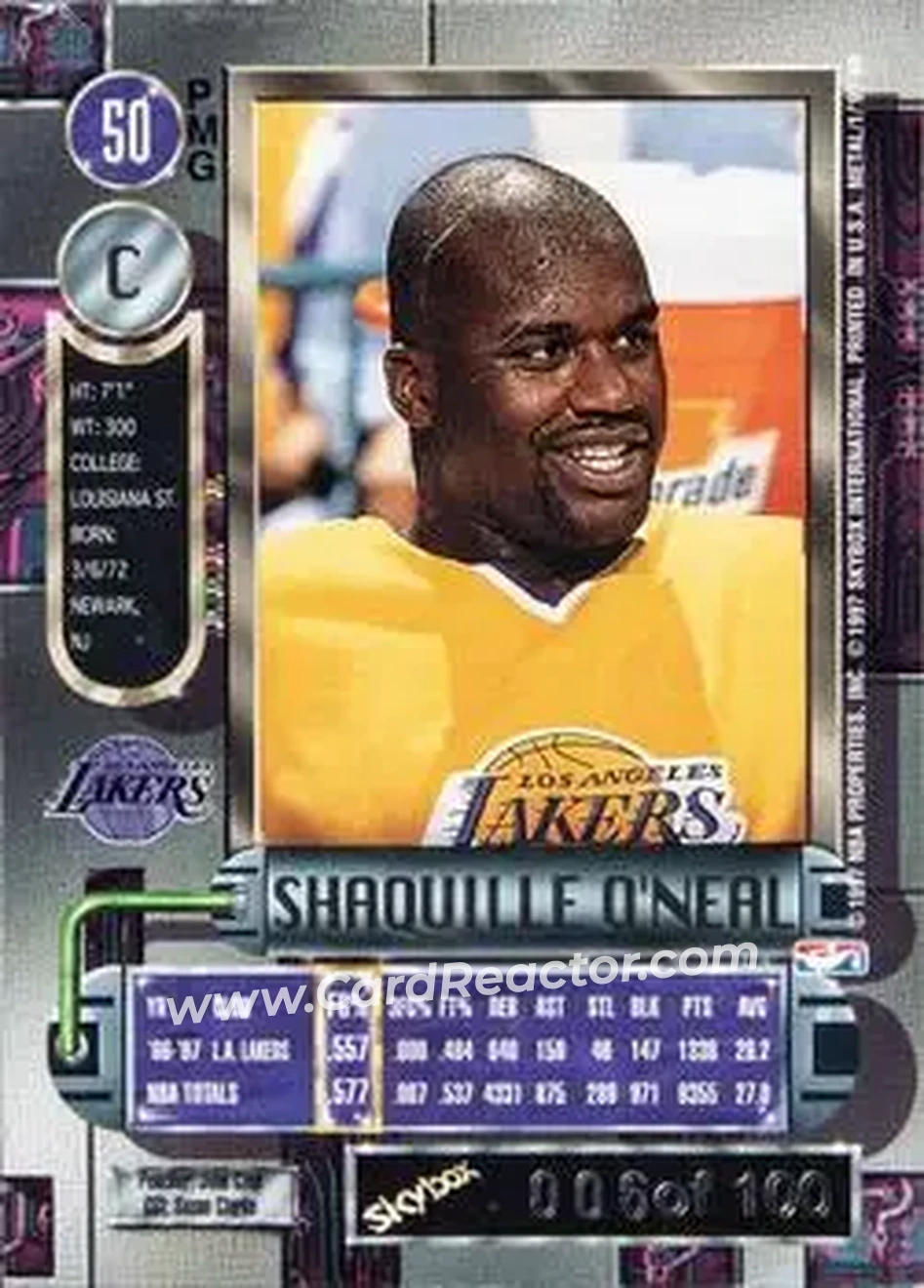 Back of Shaquille O'Neal