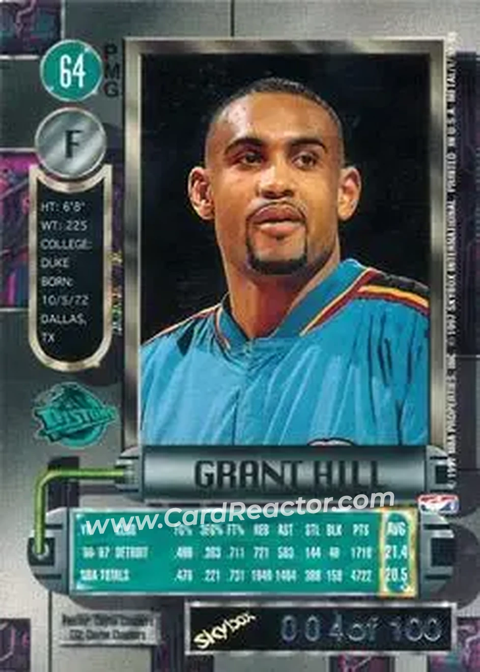 Back of Grant Hill