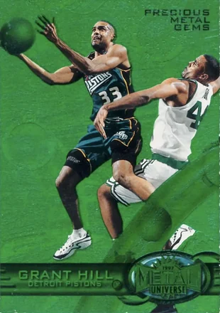 1997-98 Metal Universe #64 PMG Precious Metal Gems Emerald Grant Hill