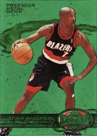 1997-98 Metal Universe - Precious Metal Gems Emerald #74 PMG - Kenny Anderson - New Jersey Nets