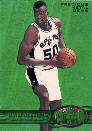 1997-98 Metal Universe #78 PMG Precious Metal Gems Emerald David Robinson