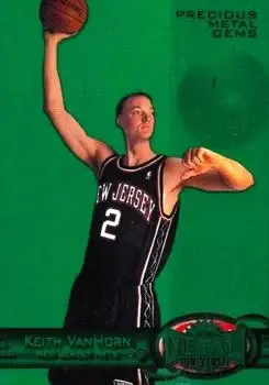 1997-98 Metal Universe - Precious Metal Gems Emerald #80 PMG - Keith Van Horn - New Jersey Nets - Front 1997-98 Metal Universe - Precious Metal Gems Emerald #80 PMG - Keith Van Horn - New Jersey Nets - Front