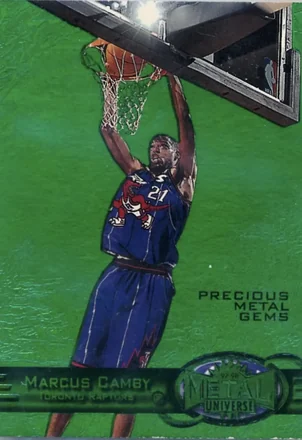 1997-98 Metal Universe - Precious Metal Gems Emerald #84 PMG - Marcus Camby - New York Knicks