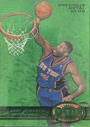 1997-98 Metal Universe - Precious Metal Gems Emerald #88 PMG - Larry Johnson - New York Knicks