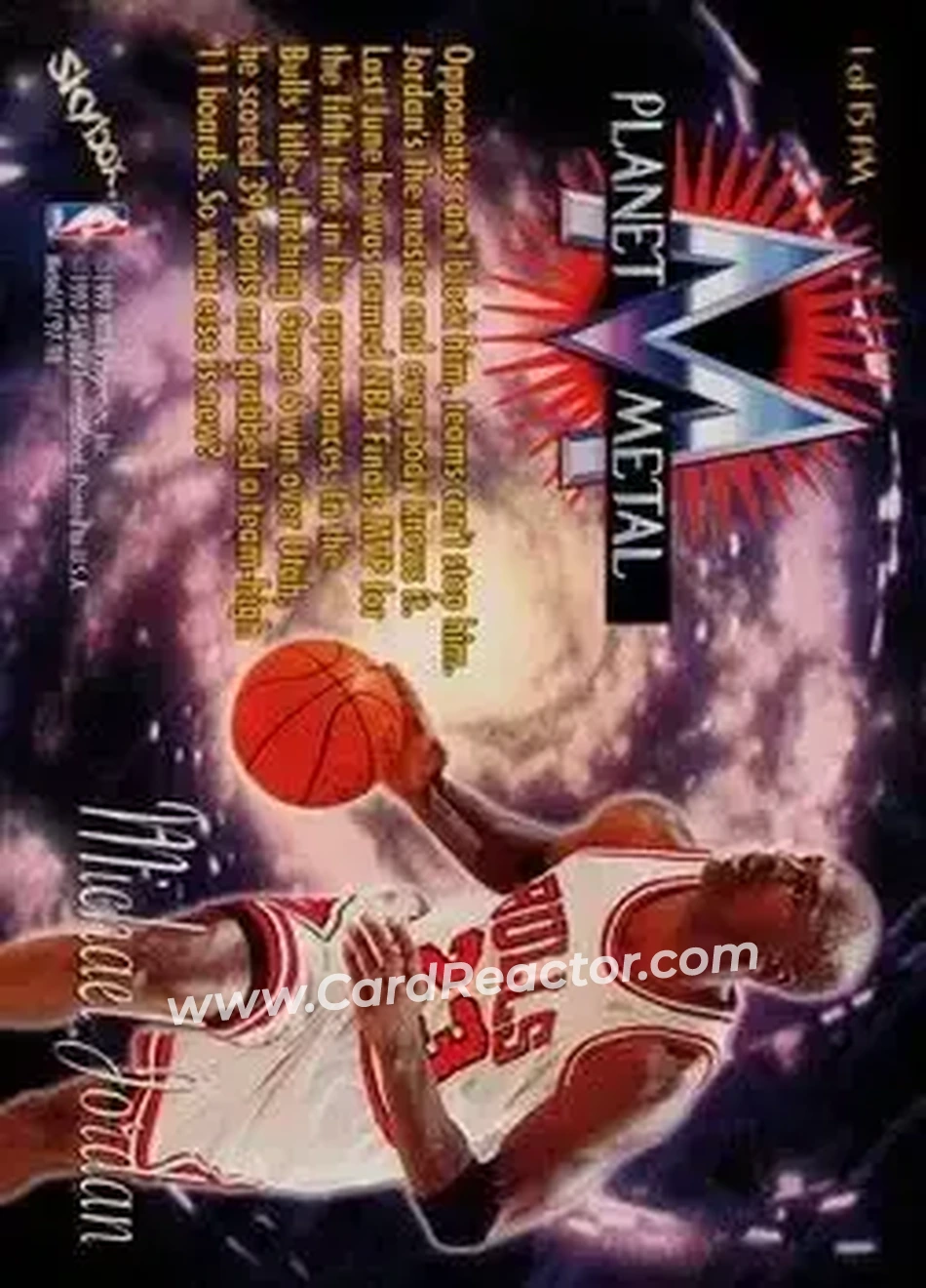 Back of Michael Jordan