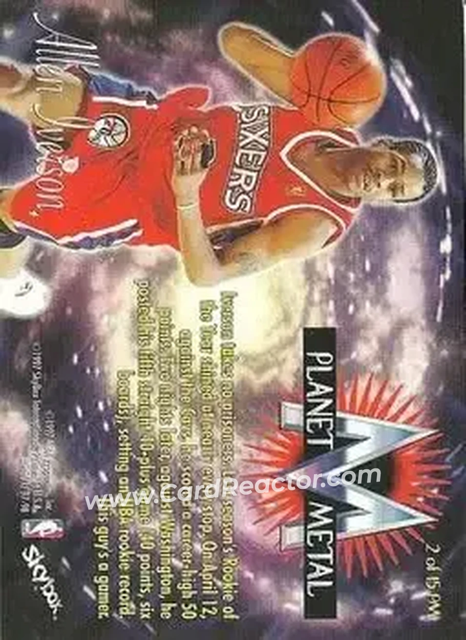 Back of Allen Iverson